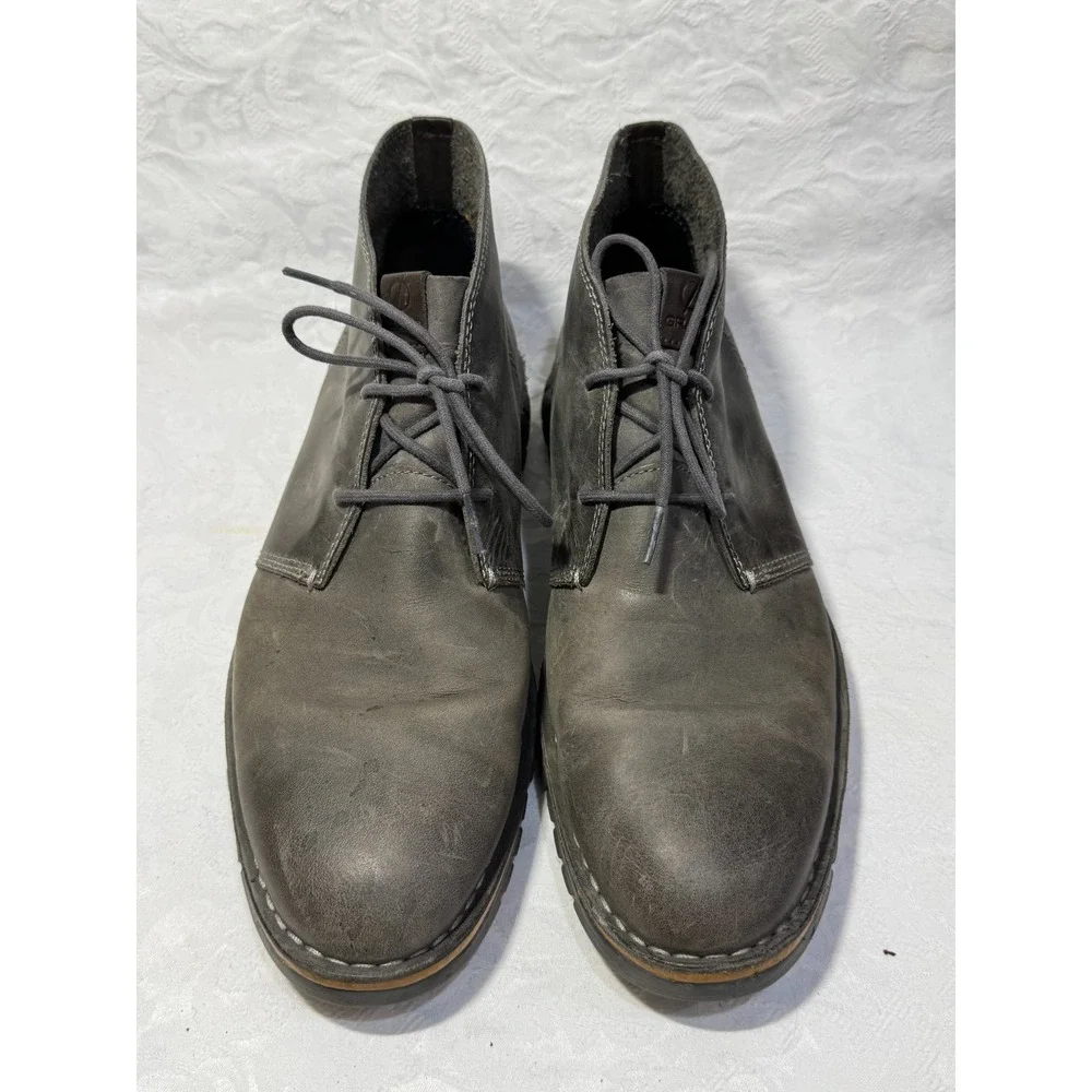 Cole‎ Haan Zerogrand Chukka Boots Men's 11 Gray Nubuck Casual